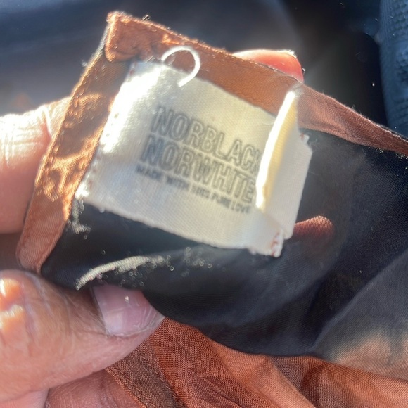 Norblack Norwhite tie dye midi laghonlook oversized boho dress small - Picture 3 of 6